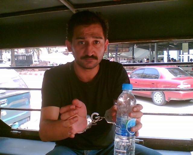 Арестованный Алишер Ниязов, Бангкок. Фото.